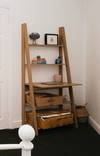 Show Home Light Oak Ladder Desk Study Shelf Shelves Next Habitat John Lewis