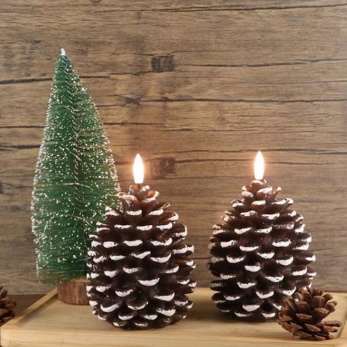 2pcs flameless pinecone - 2pcs,