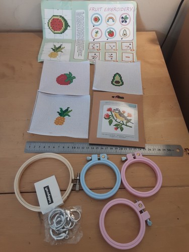 Mini embroidery and cross - mini,