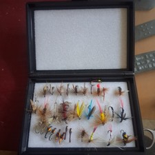 Box of Fly Fishing Flies Nymph