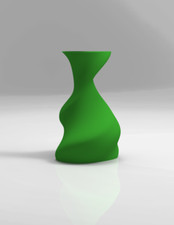 Asymmetrical 3D Printed Vase