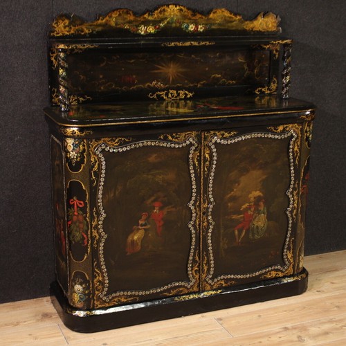 Lacquered painted sideboard - painted,