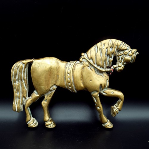 Brass prancing horse hanging - prancing,