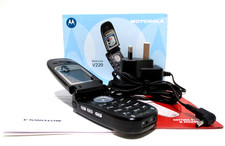 Vintage Retro Boxed Motorola V220 Mobile Flip Phone - Virgin Mobile