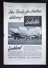 Original 1940 Advert – Lockheed Lodestar (Model 18) – “Now Ready for Airline....