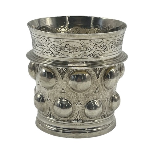 Fine quality silver beaker - fine,