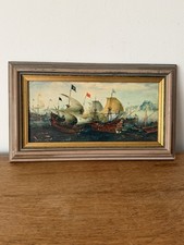 Vintage Framed Sailing Ship