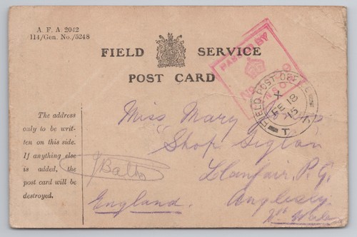 Ww1 postcard antique - ww1,