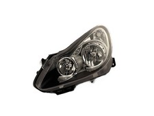 VAUXHALL CORSAVAN MK III (D) BOX 06-11 Headlight Black VXR/SXI/SRI Left Hand
