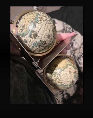 Nautical themed globe bookends - nautical,