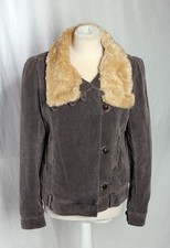 FCUK Corduroy Jacket Coat Grey