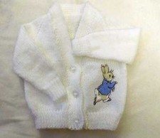 Peter Rabbit Knitted baby cardigan  (New)