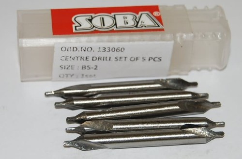 Centre drill set five - centre, of