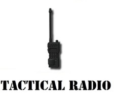 Black Walkie Talkie Tactical