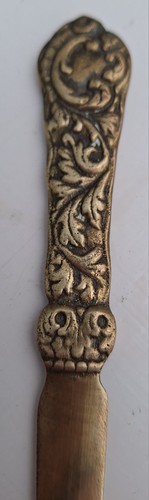Early brass letter opener - early,