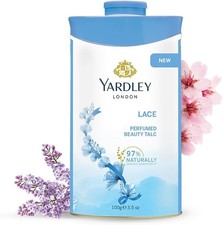 1 x 100gm Yardley Perfumed Talcum Powder | Lace I UK