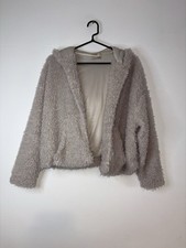 Pull And Bear Beige/Cream Teddy Bear Jacket Size Small