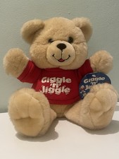 Rare - Vintage - Blenfield Toys Giggle N Jiggle Teddy Bear - With Tag - Working