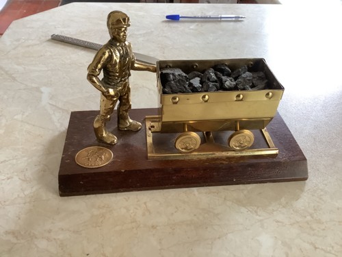 Brass welsh coal - miner, with