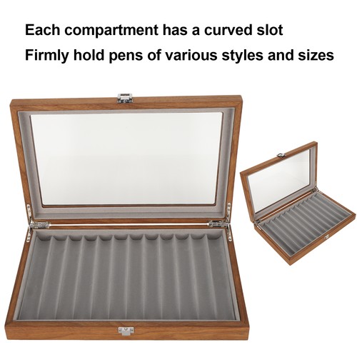Wooden fountain pen display - wooden,