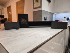  Preloved Sonos Playbar  soundbar with x2 Play:3 Wireless Smart Speaker - black 