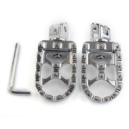 Chrome cnc footpeg footrestset - chrome,