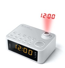 Muse Projection Clock Radio PLL White M-178PW