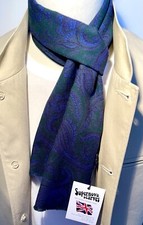 SUPERNOVA SCARVES blue Wool