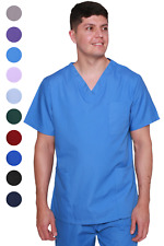 Lister Scrub Tunic Top Unisex Medical Hospital Surgeon Nurses Doctor Vets