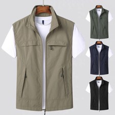 Men Outdoor Vest Multi-pockets