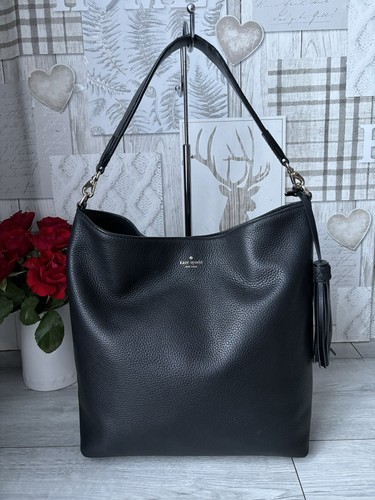 Kate spade black pebbled - spade,