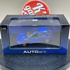AUTOart 1/43 Subaru New Age Impreza WRX Wagon Sti 2001 Blue Diecast 58631