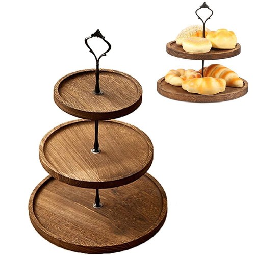 Layer elegant wooden cake - elegant,