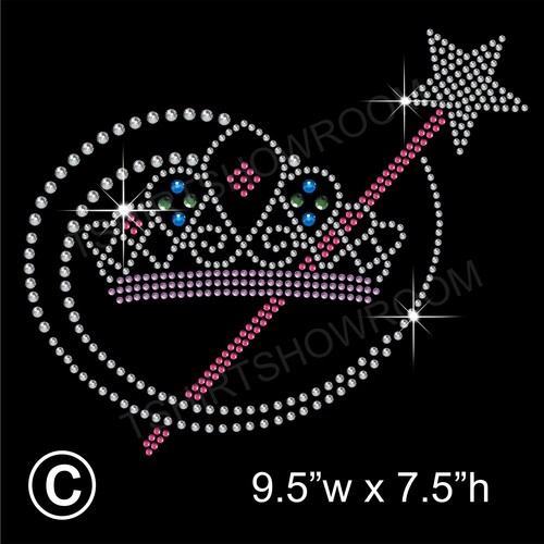 Tiara crown and wand - tiara/crown,