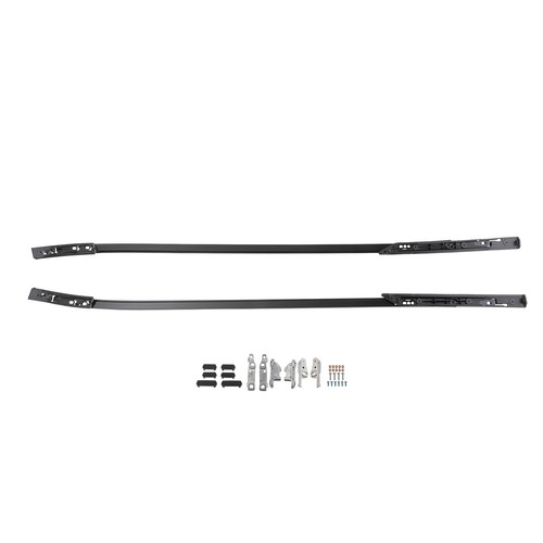 Black roof rail - black, for