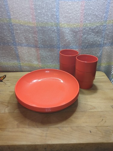 Vintage melamine set cups - vintage,