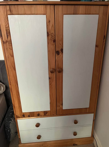 Kids pine wardrobe - kids,