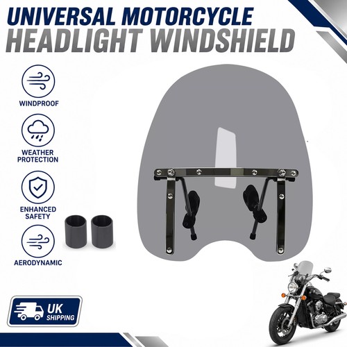 Smoked motorcycle windscreen - smoked,