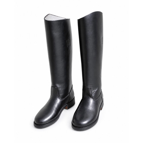 Handmade leather officer boots - handmade,