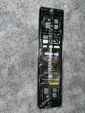 2x Black ABS Number Plate Surrounds Holder Frame for all cars