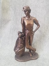 Lady Golfer Statue Golf Trophy