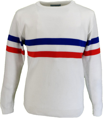 Mazeys mens white horizontal - mens,