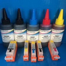 5 REFILLABLE CARTRIDGES +500ML