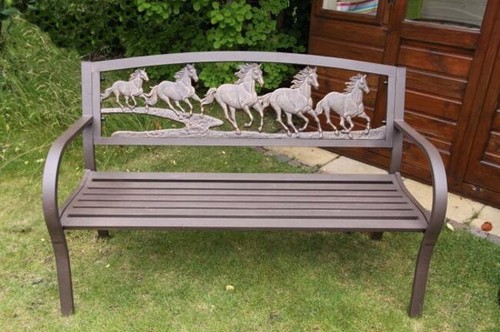 Cast iron and steel horse - cast,