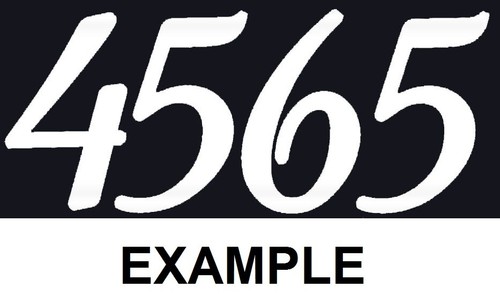 High reflective number - reflective,