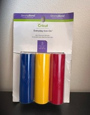 Cricut Everyday Iron-On Mini Sampler Playroom HTV – Red Yellow Blue – NEW Sealed