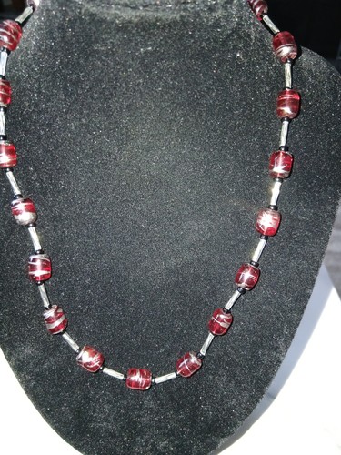 Vintage red and silver glass - vintage,