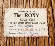 Roxy Club Membership Card