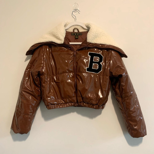 Taxi y2k brown - brown, puffer
