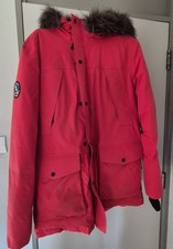 Superdry Men's Red Parka Jacket Size L (Used)